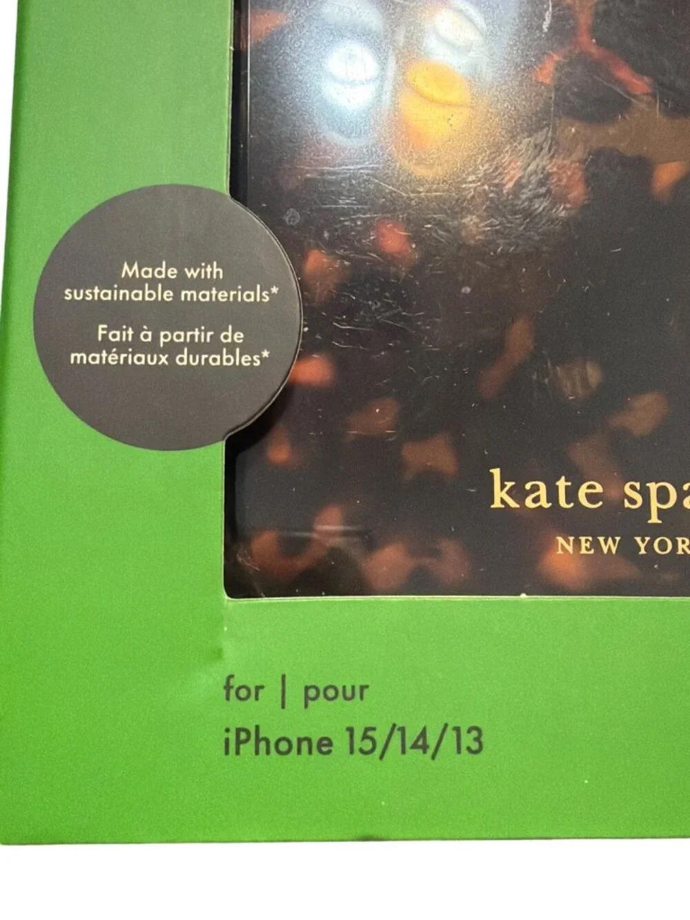 Kate Spade New York Protective Case MagSafe iPhone 15/14/13 Tortoiseshell NEW